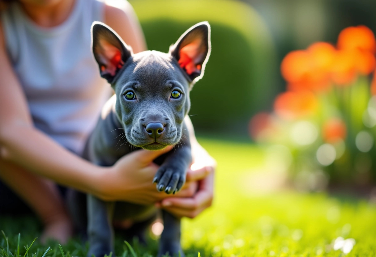 staffie bleu chiot