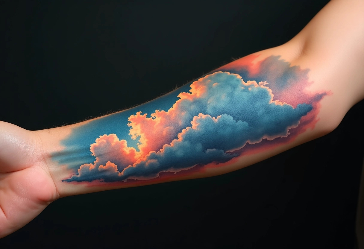 tatouage nuage